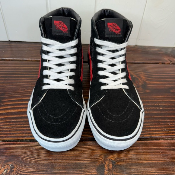 VANS Sk8-hi Quilted in Black & Red - Picture 4 of 8